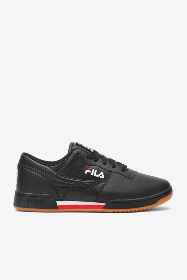 Fila Topánky Na Tenis Panske Čierne / Červené / Biele - Original Fitness Red Kož Vypredaj - Slovakia